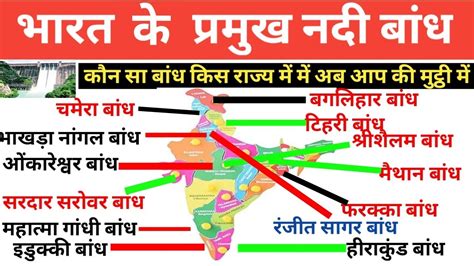 Bharat Ke Pramukh Nadi Bandh Geography Facts