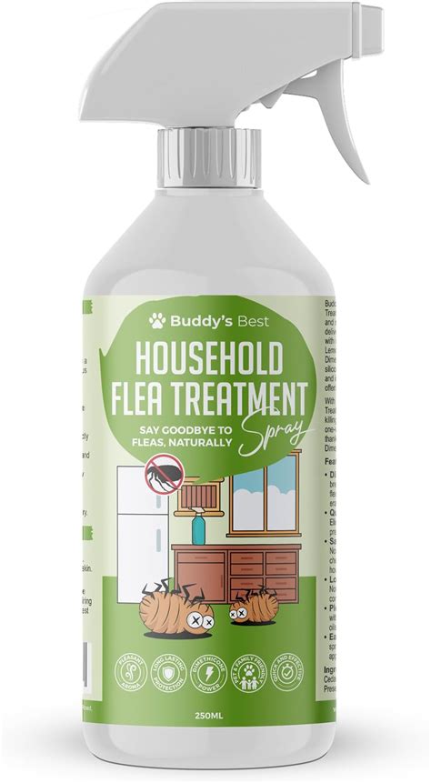 BUDDY'S BEST Household Flea Treatment Spray | 250ml | Non-Toxic