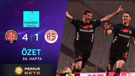 MERKUR BETS F Karagümrük 4 1 B Antalyaspor Highlights Özet