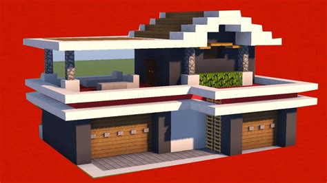 MINECRAFT Tutorial Cara Membuat Rumah Modern 12 YouTube