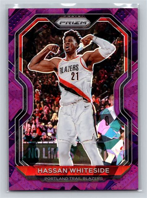 Panini Prizm Hassan Whiteside Purple Cracked Ice Prizm