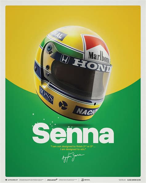 Ayrton Senna Helmet San Marino Gp 1988 Reproducción De Arte Cartele Posterses