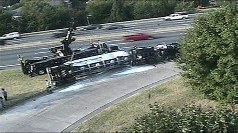 Charlotte Nc Truck Accident Semi Overturns On Brookshire Freeway