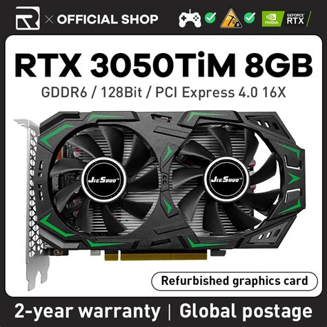 JIESHUO NVIDIA RTX 3050TI M 8GB Move Edition Gaming Graphics Card GDDR6