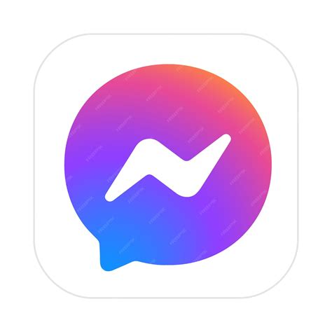 Messenger app icon facebook meta platforms | Premium Vector