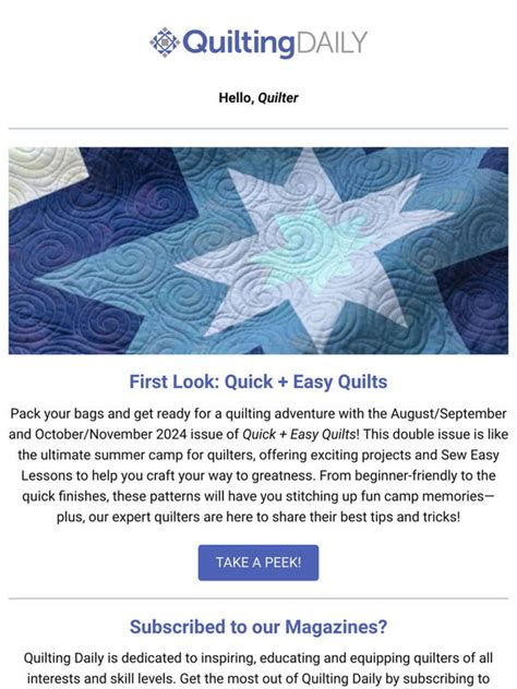 Fons And Porter First Look At The New Quickeasy Quilts Milled