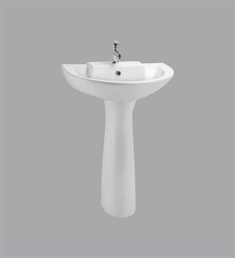 Buy Ceramic U Shape White Wall Mounted Wash Basin H W D