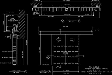 Sliding Glass Door Cad Block