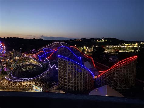 Lightning Racer at Hersheypark - Illuminated Integration