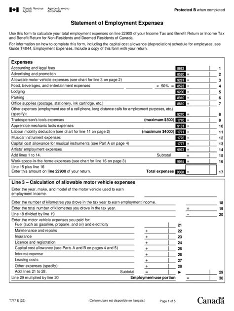 2022 2025 Form Canada T777 E Fill Online Printable Fillable Blank