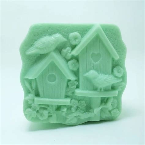 House Pattern Bird Carving Soap mould Hand Making Soap Silicone Mold-in ...