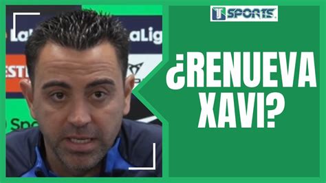 Xavi Hernández HABLA de su RENOVACIÓN con el FC Barcelona TJ Sports