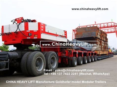 Chinaheavylift Goldhofer Modular Trailer CHINA HEAVY LIFT 350