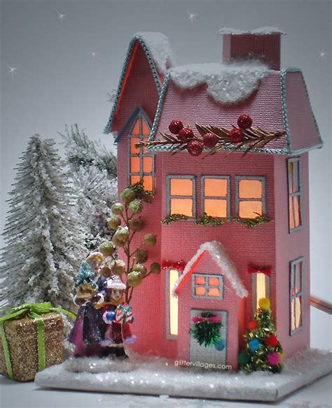 A Christmas Village Begins with a Miniature House | Glitter Villages