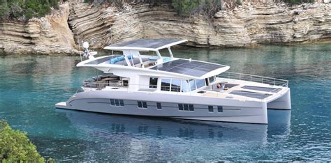 A new solar and battery-powered catamaran with a virtually unlimited ...