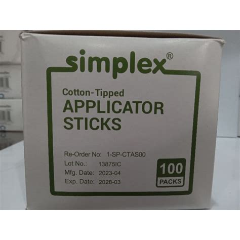 Cotton Tipped Applicator Sticks 100pcs Shopee Philippines