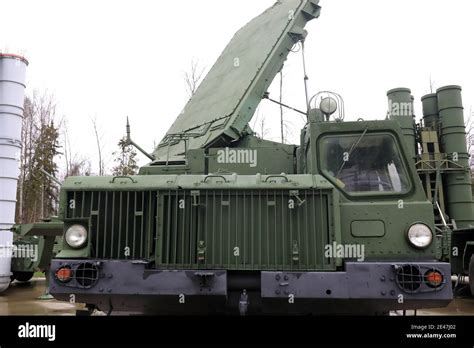 View of military surveillance radar 30H6, Russia Stock Photo - Alamy
