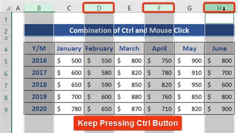 How To Select Every Other Column In Excel Methods