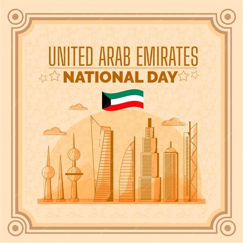 Premium Vector | Flat united arab emirates national day