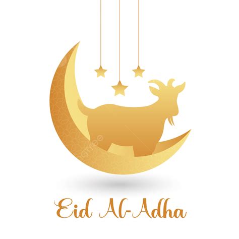 รูปeid Al Adha Word With Moon And Ramadan Kareem แพะแพะภาพพื้นหลังโปร่งใส Png เวกเตอร์ การ