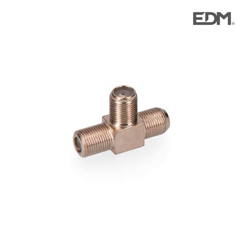 Conector Derivador F Forma T Retractilado Edm Material Tv