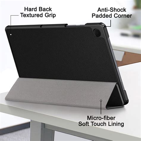 Trifold Smart Case Stand For Samsung Galaxy Tab A Black