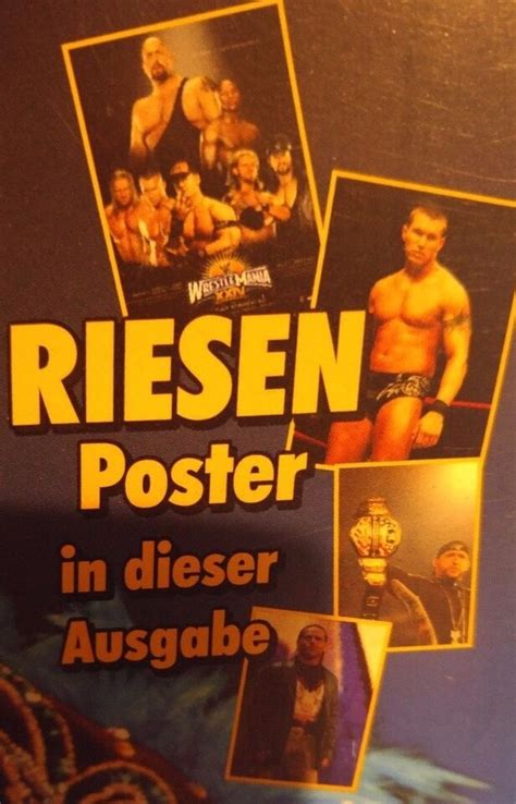 Power Wrestling Magazin April 2008 WWE WWF WCW 4 Poster WM 24 Orton