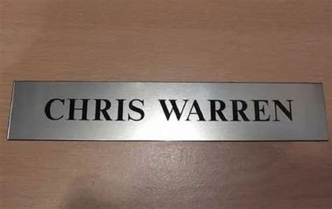 Silver Anodized Aluminum Name Plate At 80 Inch In Bengaluru ID