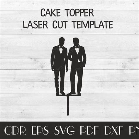 Gay Silhouette Of Love Wedding Cake Topper Etsy