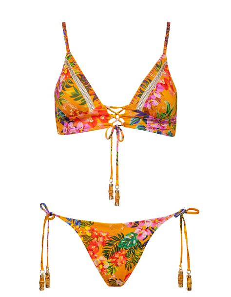 Watercult SUNSET FLORALS STRAPPING BIKINI