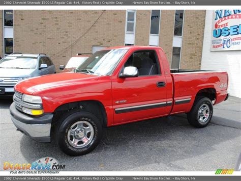 2002 Chevrolet Silverado 1500 Ls Regular Cab 4x4 Victory Red Graphite