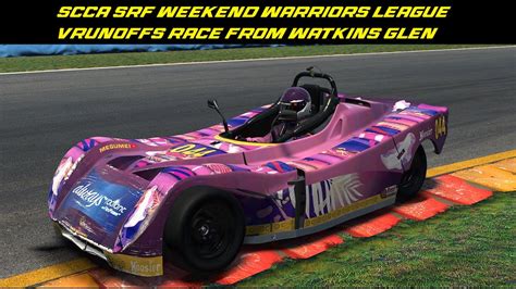 SCCA SRF Weekend Warriors League VRunoffs Race From Watkins Glen YouTube