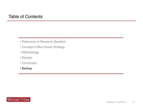 Präsentation Kolloquium Bachelorarbeit Beispiel PPT