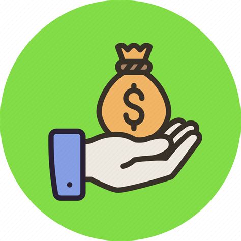 Hand, money, money bag icon - Download on Iconfinder