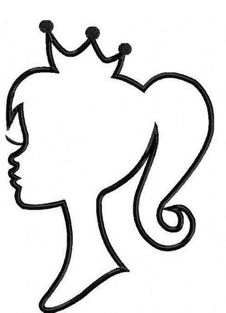 Barbie Head Silhouette at GetDrawings | Free download