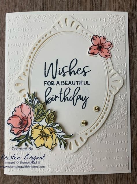 Stampin Up Framed Florets Birthday Card Artofit