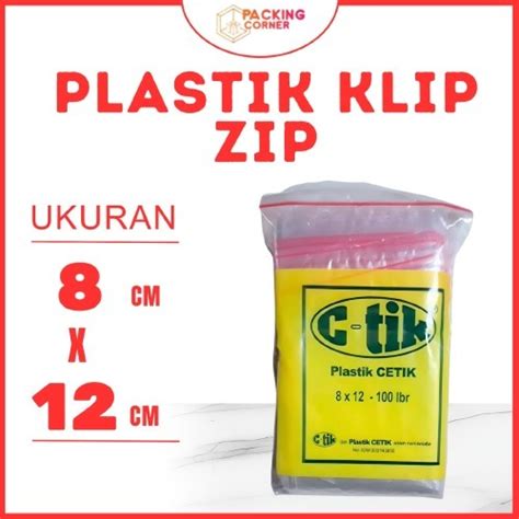 Jual Plastik Klip Zip 8x12 100pcs Ziplock Pe Zipper Ctik Saus Obat