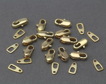 Brass Bail Jewelry Findings K Polished Gold Plated Over Brass