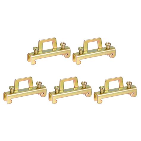 Uxcell Din Rail Mount Terminal Blocks End Stopper Screw Type Clamp