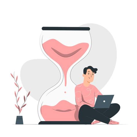 Work Time Customizable Semi Flat Illustrations Pana Style Vector