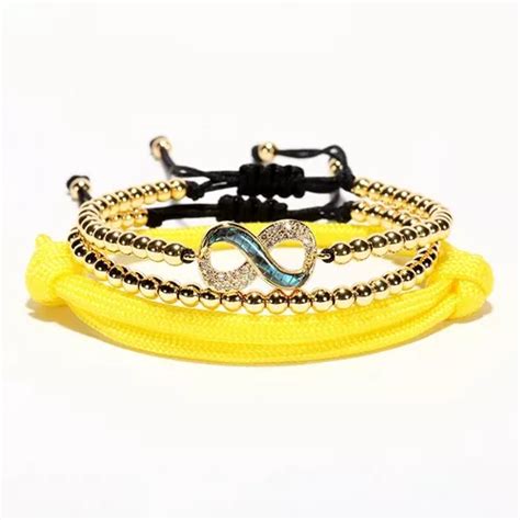 Pulsera Krasha Fashion Triple De Infinito De Dama Plifjgu Meses Sin