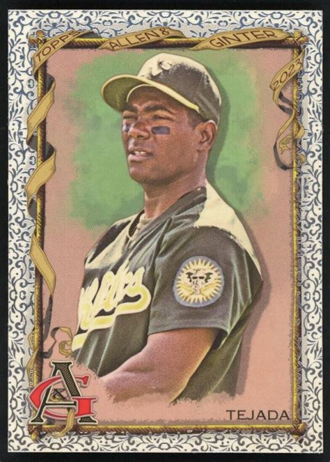 Topps Allen Ginter Miguel Tejada Foil Filigree Sp Ebay