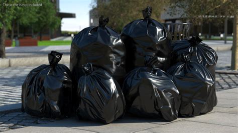 Bolsas De Basura De Pl Stico Negro Cerradas Y Atadas Modelo D