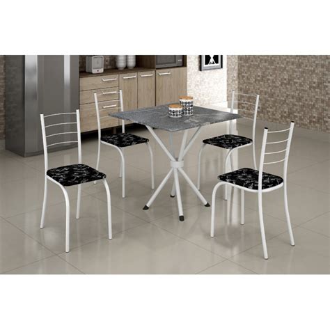 Conjunto De Mesa Rio C 04 Cadeiras