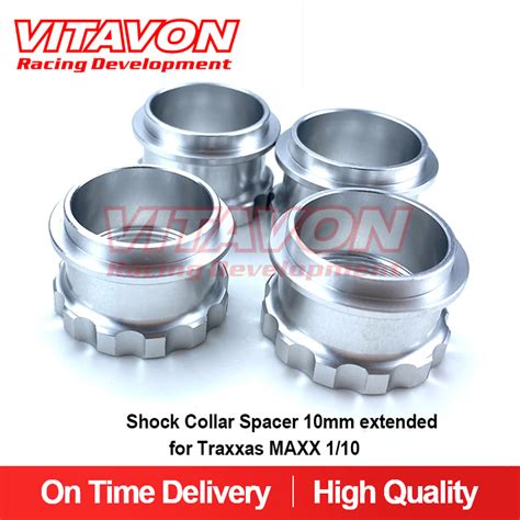 Vitavonvitavon Alu Cnc Shock Collar Spacer Mm Extended For Traxxas