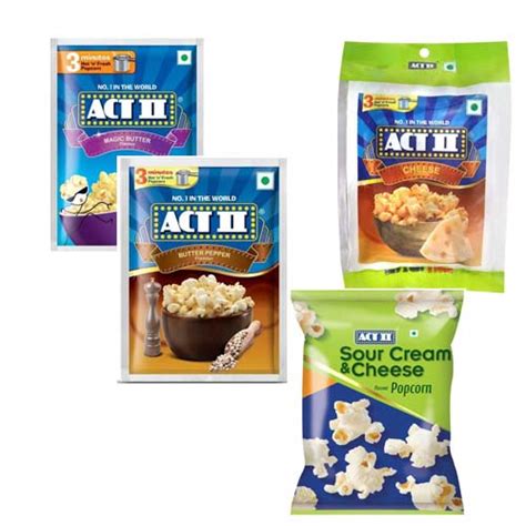 ACT II Popcorn 41g (Cheese, Sour Cream, Butter, Classic) | Driftbasket