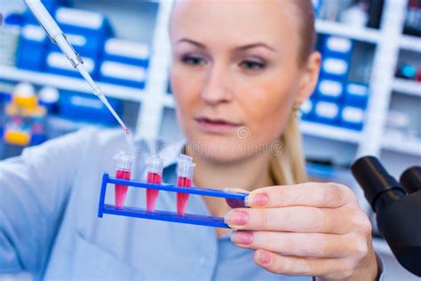 Technicien Dans Le Laboratoire Photo Stock Image Du Instrument