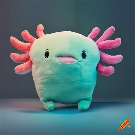 Plush Axolotl Toy With Big Eyes On Craiyon