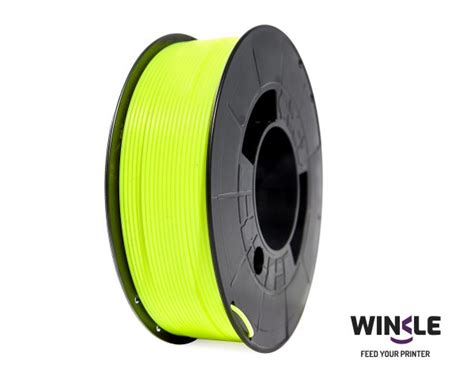 FILAMENTO PLA HD WINKLE AMARILLO FLUORESCENTE 1 75MM 1KG Tettsa Tienda