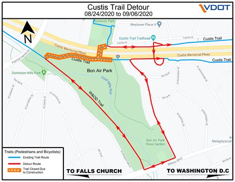 2-Week Detour On W&OD Trail Begins Monday: VDOT | Arlington, VA Patch